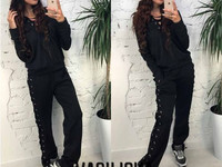 В549 Костюм тройка (кофта+шорты+штаны) с-м ткань трикотаж 770.00 грн.