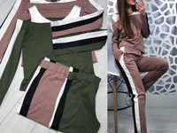 new collection  Костюм «street» Ткань: джерси Размер: 42-44 Цвет: хаки