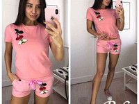 Костюм майка +шорты размер универсал с/м ткань хлопоковый трикотаж цен