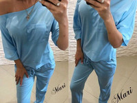 Костюм *карманчик* Цена 480 грн. Кофта свободного кроя на одно плечо,