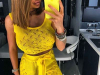 КОСТЮМ ПРЯЖА АЖУРНЫЙ ТОП/ВЫСОКИЕ ШОРТЫ ХЛОПОК/АКРИЛ  480грн