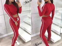 Спорт костюм из трикотажа Цена 580 грн. Брюки с завышенной талией и кр