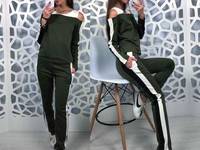 new collection  Костюм «street» Ткань: джерси Размер: 42-44 Цвет: хаки
