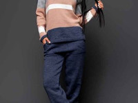 Костюм «Жасмин» цвет по брюкам фиалет, сирень, джинс , шоколад длина б