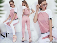 Костюм  3769\св Ткань: - трехнить петля (хлопковый трикотаж) с люр