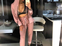 КОСТЮМ “KIM” нежнейшая Ангора-хлопок декорирован фирменными змейками и