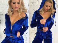 В556 костюм дорогой итальянский бархат размер с-м цена 550.00 грн. опт