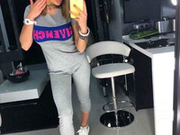 КОСТЮМ «GIV” плотный стрейчевый трикотаж декорирован вязанной принтова