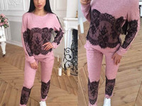 Костюм Ткань-Ангора +дорогое итальянское кружево Размеры С М Цена 495