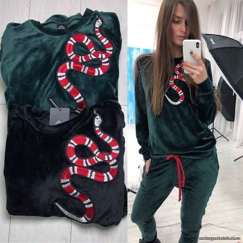 new collection Костюм «змея» Ткань: велюр на трикотажной основе( как н new collection Костюм «змея» Ткань: велюр на трикотажной основе( как н