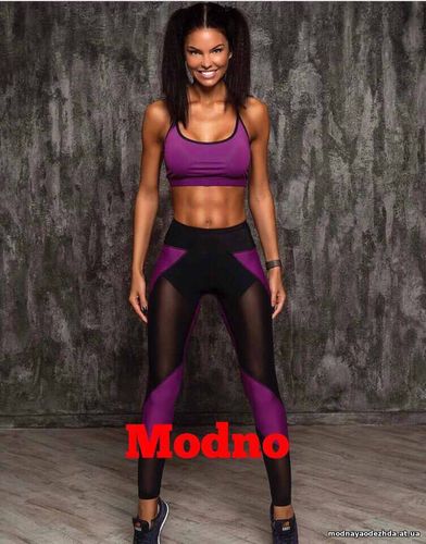 Супер фитнесс костюм из плотного стрейчевого итальянского трикотажа би Супер фитнесс костюм из плотного стрейчевого итальянского трикотажа би