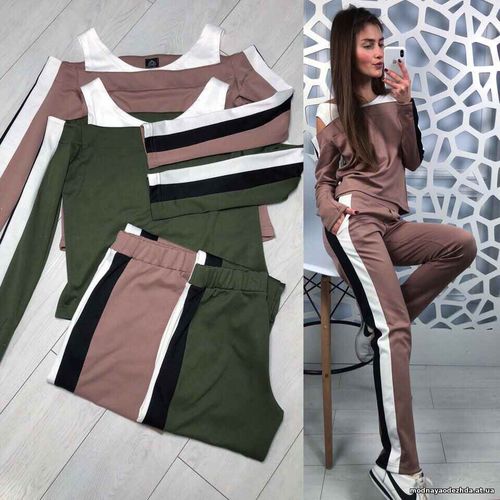 new collection  Костюм «street» Ткань: джерси Размер: 42-44 Цвет: хаки