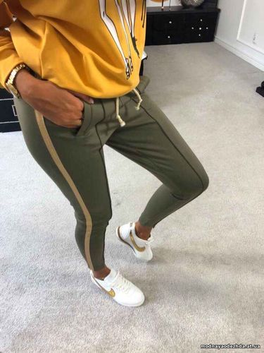 Новинка Идеальные Лосинки с карманчиками и блестящими лампасами из пло