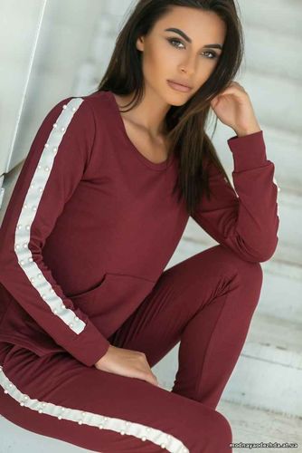 Костюм № 673 Цвет: марсал Ткань:двухнитка +жемчуг Размеры :44,46,48,50 Костюм № 673 Цвет: марсал Ткань:двухнитка +жемчуг Размеры :44,46,48,50