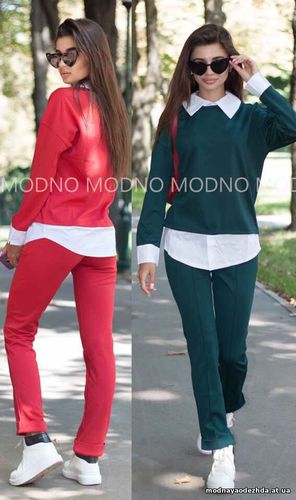 Супер эффектная новинка смарт костюм, состоящий из свитшота с имитацие