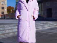 Пальто с капюшоном «Марио « . Oversize Плащевка Канада на силиконе 200