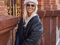 Чёрная удлиненная стёганная куртка на силиконе Размеры: xs, s, m, l Цв