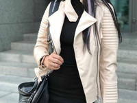 Арт 075-40 Куртка -косуха WOMAN Стильная демисезонная куртка -косуха,