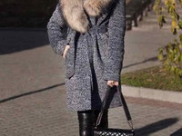 Пальто зимнее тёплое из турецкого кашемира на ватине и атласной подкла