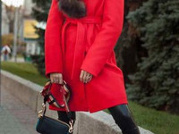 Пальто зимнее тёплое из турецкого кашемира на ватине и атласной подкла