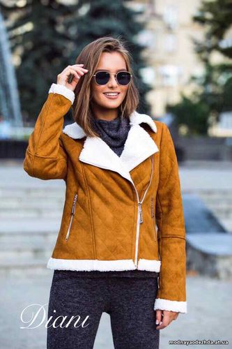 Дубленки «Zara” из ЭКО-замши на овечьей шерсти Очень тёплая и стильная
