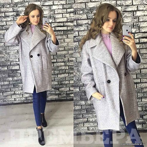 Пальто свободного кроя Размер универсальный 42-48 1060 грн. Ткань-шерс