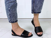 Код 11820 Босоножки Менорки ,цвет: BLACK, материал: НАТУР.КОЖА ширина