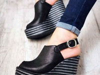Код 3686 Босоножки Creative. Натуральная кожа. Танкетка сзади 11,5 см,