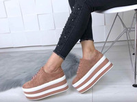 Код 11245  Кроссовки на платформе = Resistance =,  цвет: Pink , матери