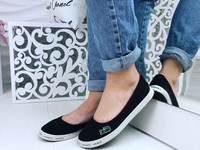 Код 982  Мокасины =Lacoste= ,  материал котон ,  с подкладом сеткой ,