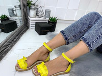 Код 11233 Босоножки = =NikART==, цвет: YELLOW, материал: НАТУР.КОЖА ши