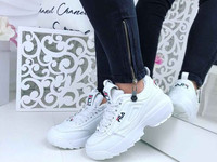 Код 956  "Кроссы =FiLa= ,  качество LUX,  материал ПРЕСС. КОЖА,