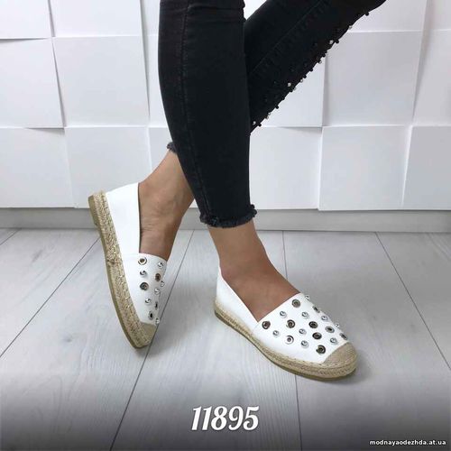 Код 11895 Эспадрильи = Passion =, цвет: БЕЛЫЙ,  материал: экокожа , по