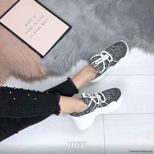 Код 11170 Кроссовки = Balenciaga=, цвет: Серый,  материал: обувной тек
