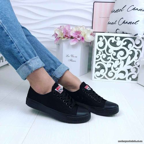 Код 473  Кеды,  копия известного бренда Converse,  цвет битое стекло,