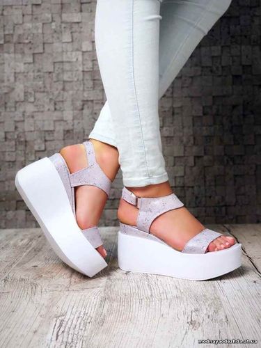 Код 3721 Босоножки Ariel. Натуральная кожа. Платформа спереди 5см, сза
