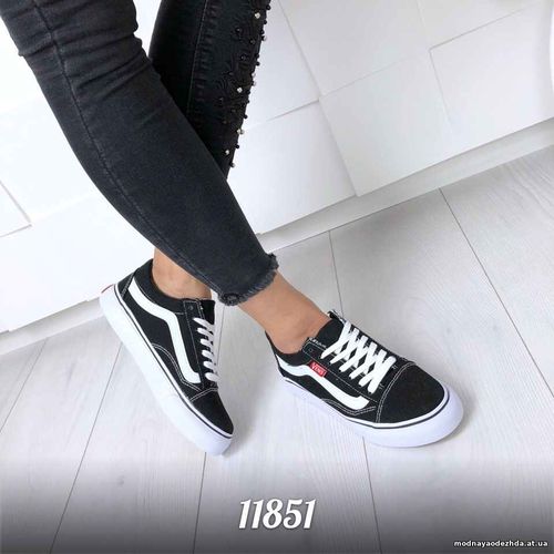 КОД 11851  Кеды = Kripsters =, цвет: Черный, материал: коттон подошва