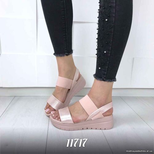 Код 11717 Босоножки = Aigner = материал: экокожа + резинка ,  цвет: Пу