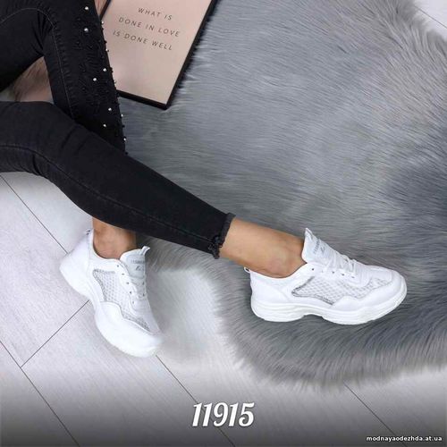 Код 11915 Кроссовки = Balenc_aga =, цвет: Белый,  материал: экокожа +