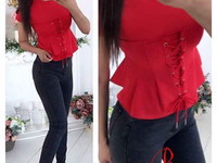Блуза (Фабричный Китай) ткань трикотаж размер универсальный 42/46 длин