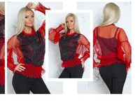 Блуза «Белла» A4 Цена: 610.00 грн. Размер: M; L; XL Состав: евросетка.