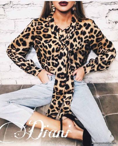 Шелковая блуза «Леопард» 630 грн. Размер 42-44 Ткань креп шелк